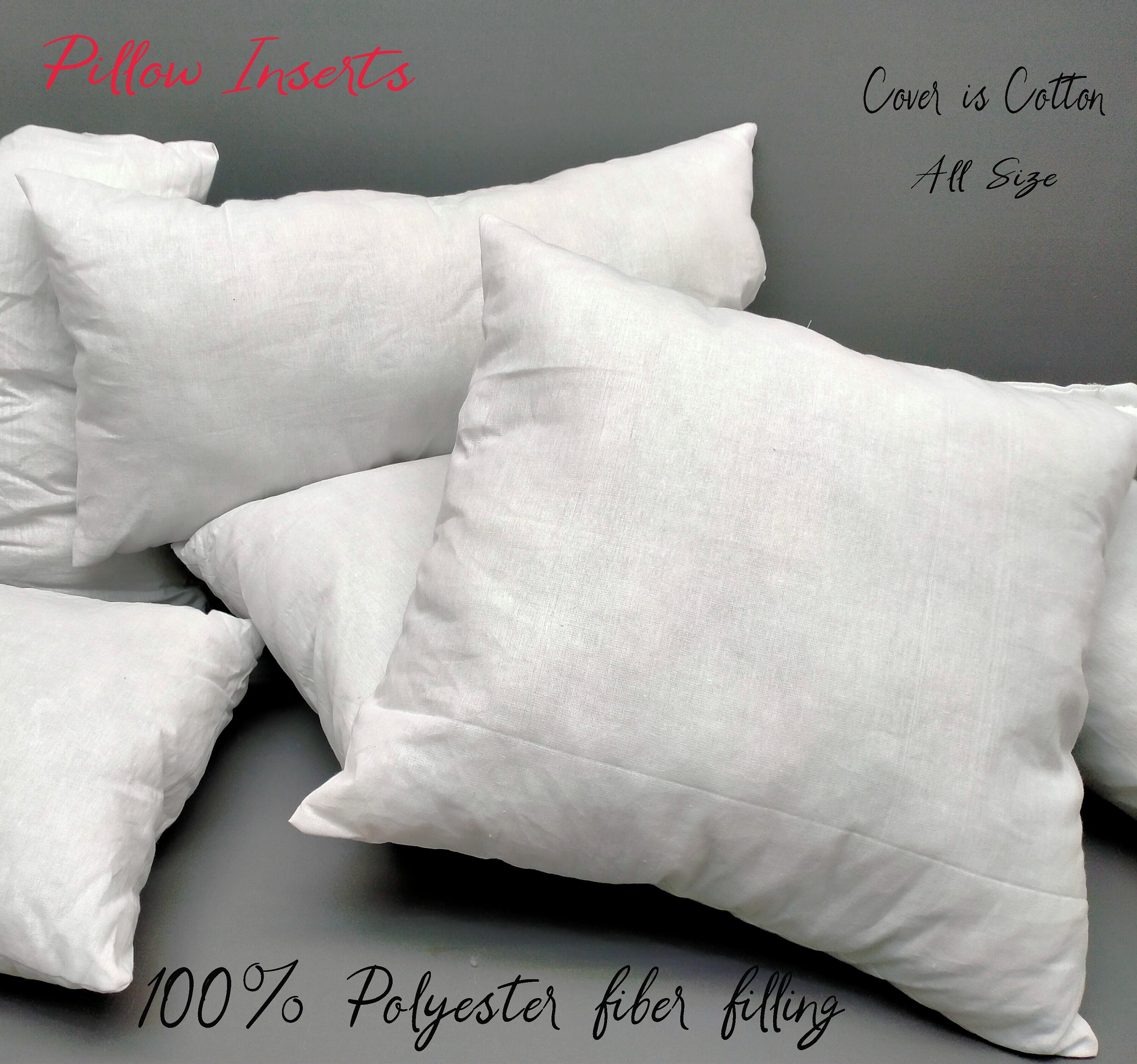 Down Alternative Pillow Insert Pillow Sham Feather Pillow Etsy