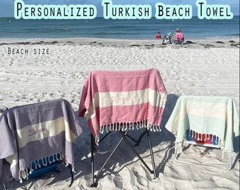 Personalized Turkish Beach Towel, Bachelorette Party Gift, Wedding Favors, Personalized gifts, Bridesmaid gift, Beach Decor, Wedding Gifts
