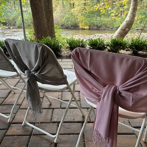 Pashminas pour écharpe de mariage, châle de demoiselle d'honneur, cadeaux d'invités, shower de mariage, proposition de demoiselle d'honneur, écharpe pashmina personnalisée, cadeaux de mariage image 10