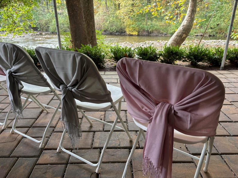 Pashminas pour écharpe de mariage, châle de demoiselle d'honneur, cadeaux d'invités, shower de mariage, proposition de demoiselle d'honneur, écharpe pashmina personnalisée, cadeaux de mariage image 10