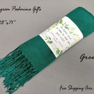 Personalized Pashmina Scarf Blush, Wedding Pashmina, Christmas Day Gifts, Bridesmaid Shawl Gift, Bridal Shower Scarfs, Bridesmaid Proposal