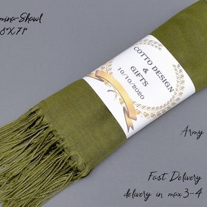 Wedding Scarf Shawl, Personalized Bridesmaid Gifts, Blanket scarf, Bridal Shower, Personalized Pashmina Scarf Blush, Personalized Pashminas