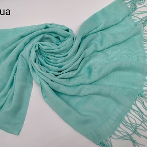 Pashminas pour mariages, écharpe, châle de demoiselle d'honneur, écharpe de couverture, cadeau de douche nuptiale, proposition de demoiselle d'honneur, écharpe pashmina personnalisée fard à joues image 4