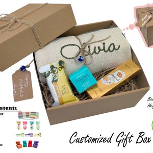 Customized gift, Mother's Day Gift, Birthday gift, Bridesmaid Gift Box, Groomsmen gift, Gift for Her, Personal care kit, Self care kit, Gift