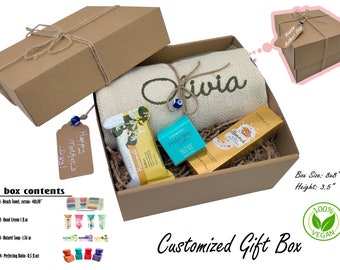 Customized gift, Mother's Day Gift, Birthday gift, Bridesmaid Gift Box, Groomsmen gift, Gift for Her, Personal care kit, Self care kit, Gift