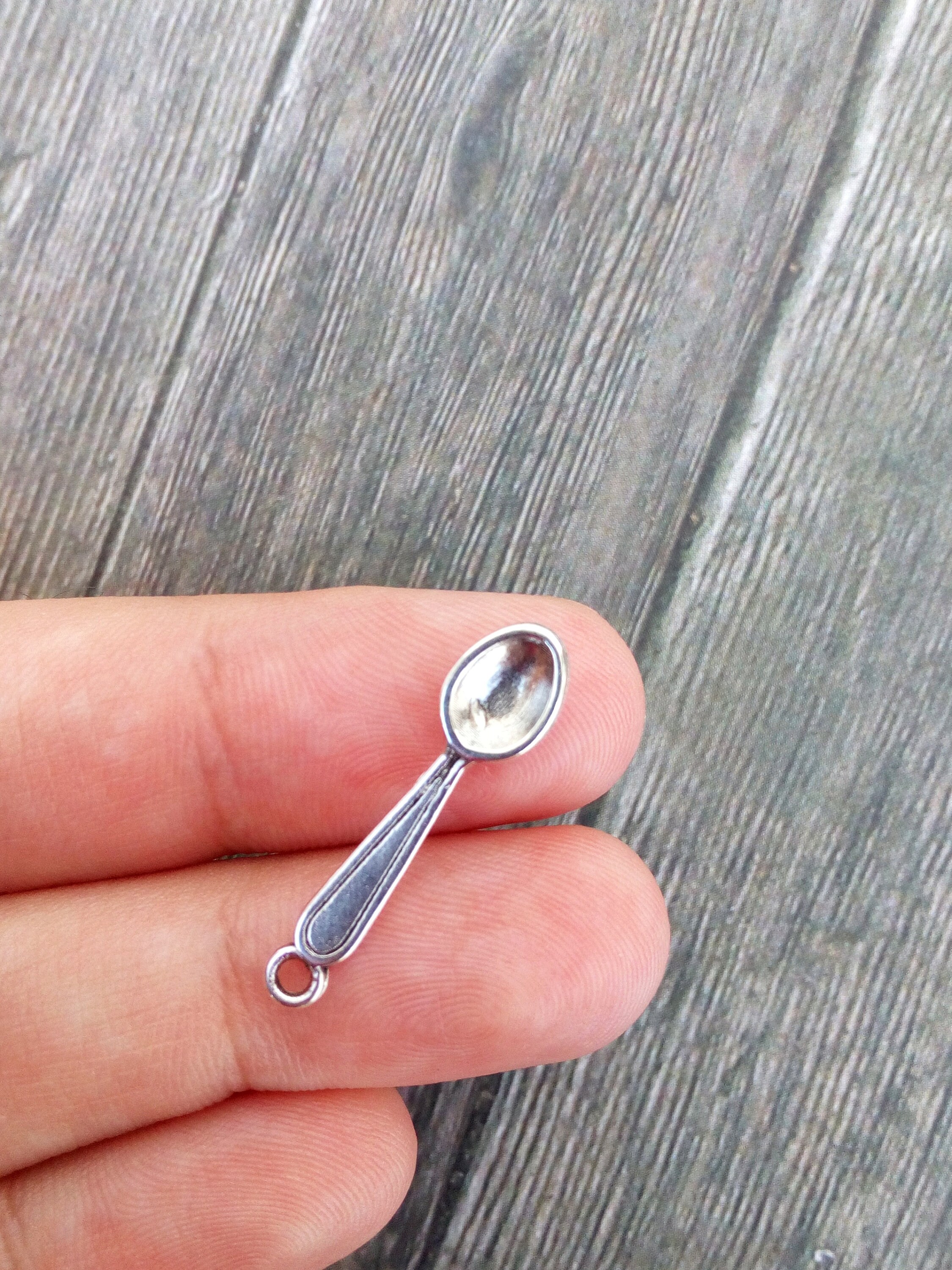Bulk Silver Spoon Charms, 25mm Spoon Pendant, 30pcs Etsy