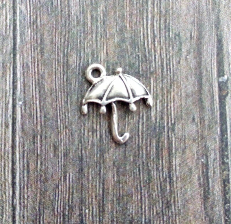 Umbrella Charms 17mm Silver or Enameled Umbrella Charms for Etsy