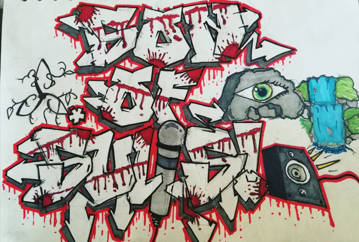 Custom Hand Drawn Graffiti - Name's / Request's Taken - Etsy