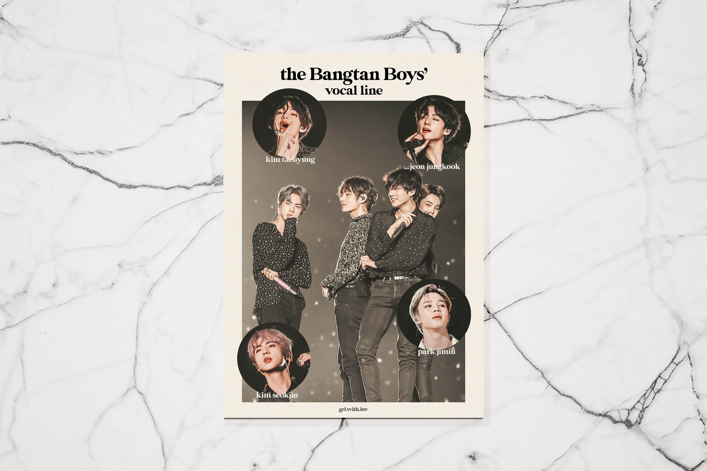 Vocal Line Performance (BTS Art Print)