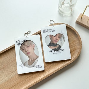 Baby Angel - Double-sided Kpop Photocard Holder Keychain | Kpop Photocard Accessories | Kpop Deco Toploaders | Kpop Toploaders | Kpop merch