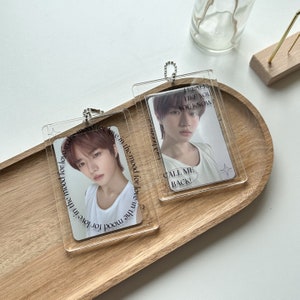 Mood for Love - Double-sided Kpop Photocard Holder Keychain | Kpop Photocard Accessories | Kpop Deco Toploaders | Kpop Toploaders