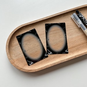 Dark Luv - Kpop Photocard Frame Karte | PC-Rahmen | Kpop Fotokarten Zubehör | Koreanische Papeterie | Kpop Deko Toploader | Kpop Sammeln