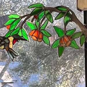 Hummingbird Stained Glass