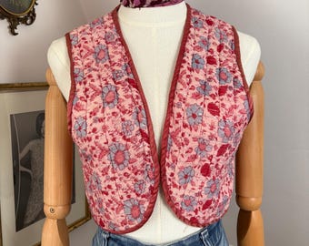1970s Pink Lurex Waistcoat