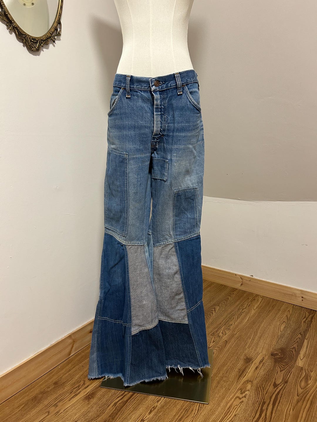 70s Embroidered Flares