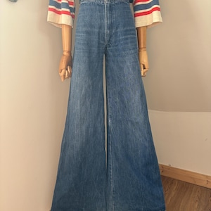 1970s Flare Bellbottoms with Zip Pockets