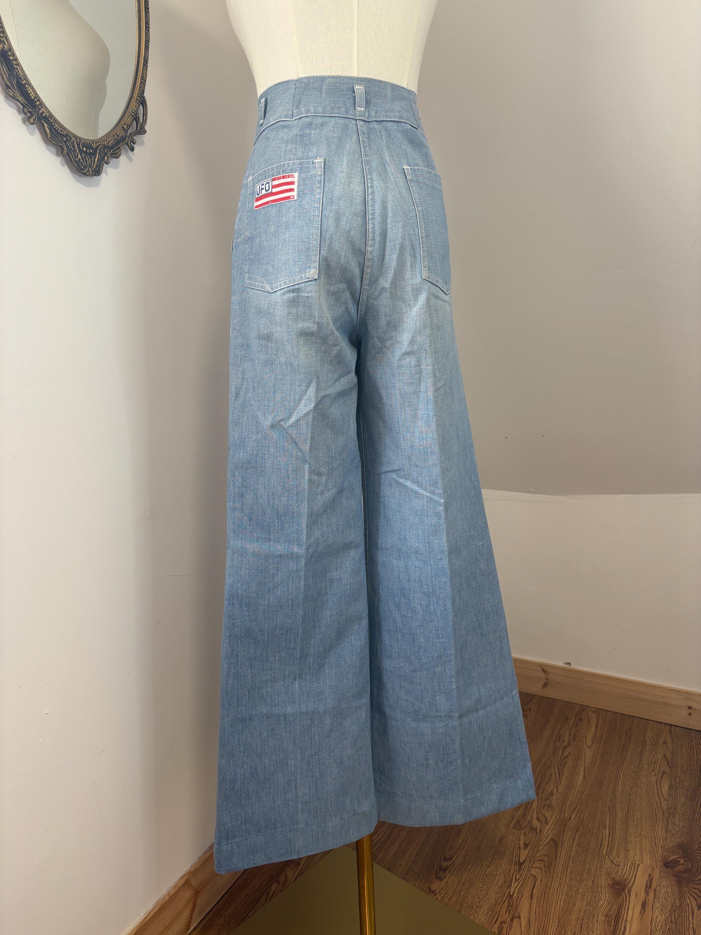 UFO JEANS FRENCH フレアー ジーンズ デッドストック vtg - メルカリ