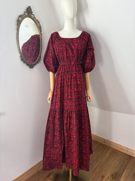 1970s ‘Laura Ashley’ Maxi Dress, in rare print. - Gem