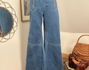 1970s Double Zip Bellbottoms