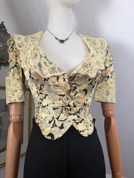 Biba, 1970s ‘Biba’ Satin Lace Shirt