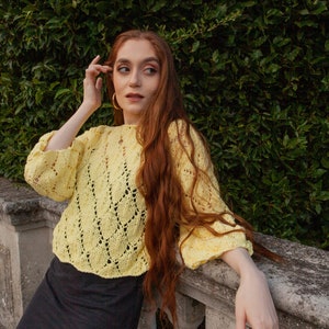 Women Blouse Handmade Cotton Blend Top (made to order)