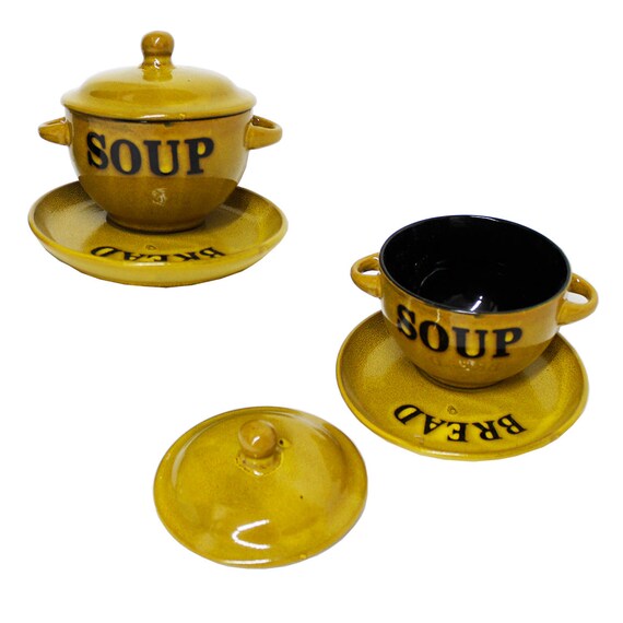 Set of 2 Soup Bowls Etsy