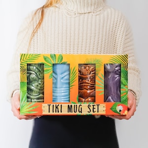 Tiki Cocktail Set | Birthday Gifts, Best Friend Gifts, Cocktail Party, Cool Mugs, Unique Gift Ideas, Drinking Accessories, Party ideas!
