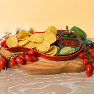 Chilli Serving Dish Nacho Dish, Mexican Night. Birthday presents for spice lovers image 1