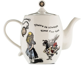 Alice In Wonderland Teapot | Birthday Gifts, Anniversary Gift, Gift Ideas For Tea Lovers, Gifts For Her, Creative Gifts