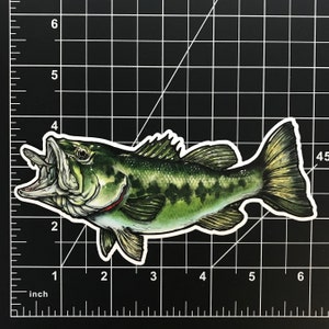 Large Mouth Bass Sticker | Original Artwork by JAMZ | Great for your Car, Tumbler, Cooler or Tackle Box!