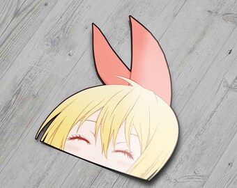 Chitoge Kirisaki Nisekoi Decal Vinyl Sticker Anime Car Sticker Warning Cute Windshield Window Door Ding