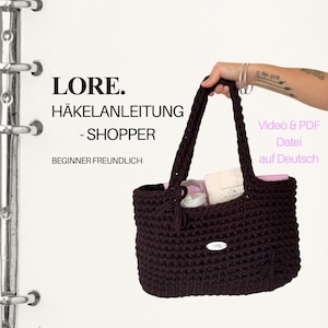 Häkelanleitung - Shopper - Tasche - Crochetbag - Pattern