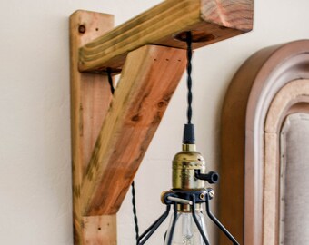 Farmhouse Floating Wall Sconce - Easy Installation