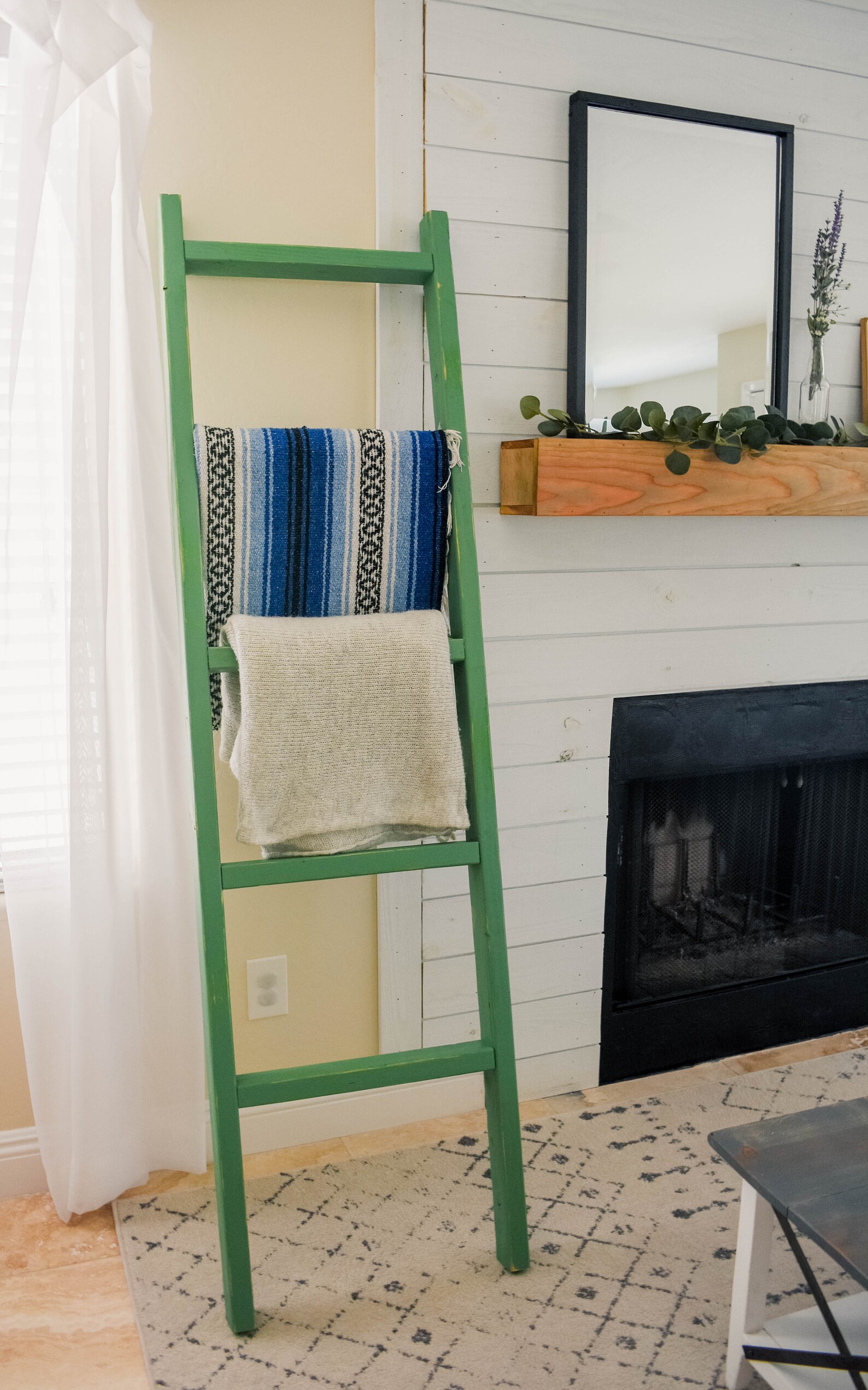 Farmhouse Blanket Ladder Custom Sizes Length & Width Etsy