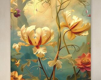 Canvas Wrap, Roaring Tulips, wall art, Matte Canvas, Stretched, 1.25"