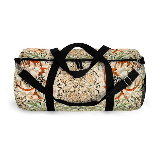 Boho Duffle Cottagecore Honeysuckle Pattern Lightweight Duffle Bag