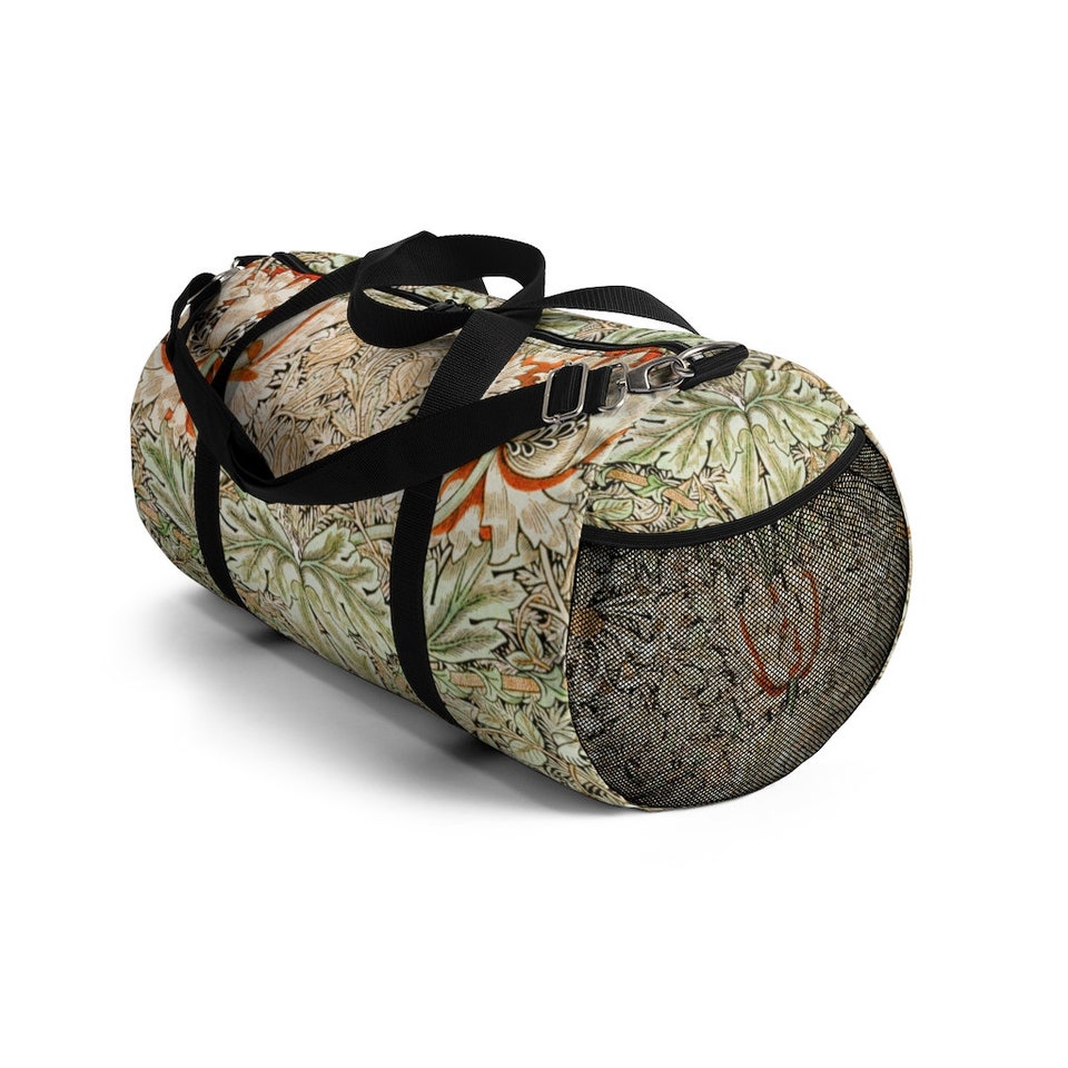 Boho Duffle Cottagecore Honeysuckle Pattern Lightweight Duffle Bag