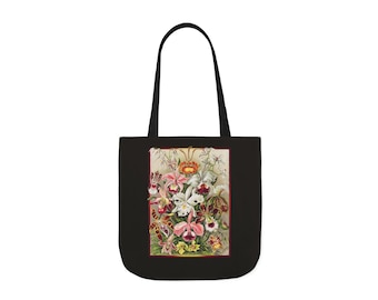 Vintage Botanical Floral Collage Tote Bag
