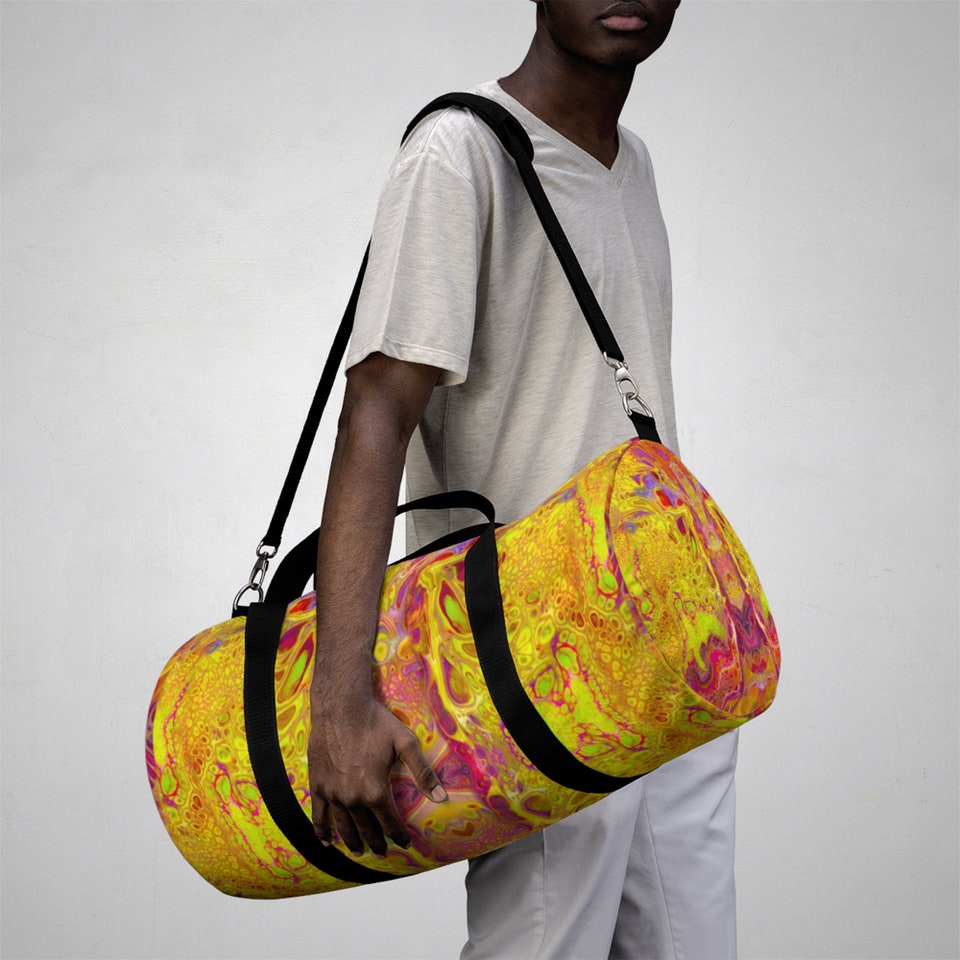 Discover Yellow Cosmos Travel Bag Duffle Bag