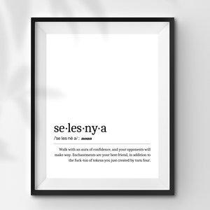 INSTANT DOWNLOAD Magic the Gathering Color Combos Selesnya (White/Green) Definition Digital Download Print Wall Decoration