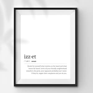 INSTANT DOWNLOAD Magic the Gathering Color Combos Izzet (Red/Blue) Definition Digital Download Print Wall Decoration