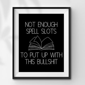 INSTANT DOWNLOAD Dungeons and Dragons Digital Download dnd Print Wall Decoration Geek Gamer Gift Art Decor DnD