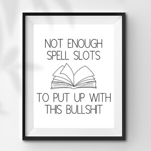 INSTANT DOWNLOAD Dungeons and Dragons Digital Download dnd Print Wall Decoration Geek Gamer Gift Art Decor DnD