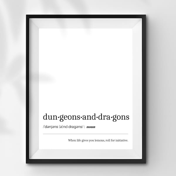 Dungeons and Dragons Posters - Etsy