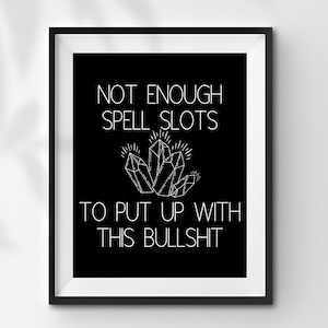 INSTANT DOWNLOAD Dungeons and Dragons Digital Download dnd Print Wall Decoration Geek Gamer Gift Art Decor DnD