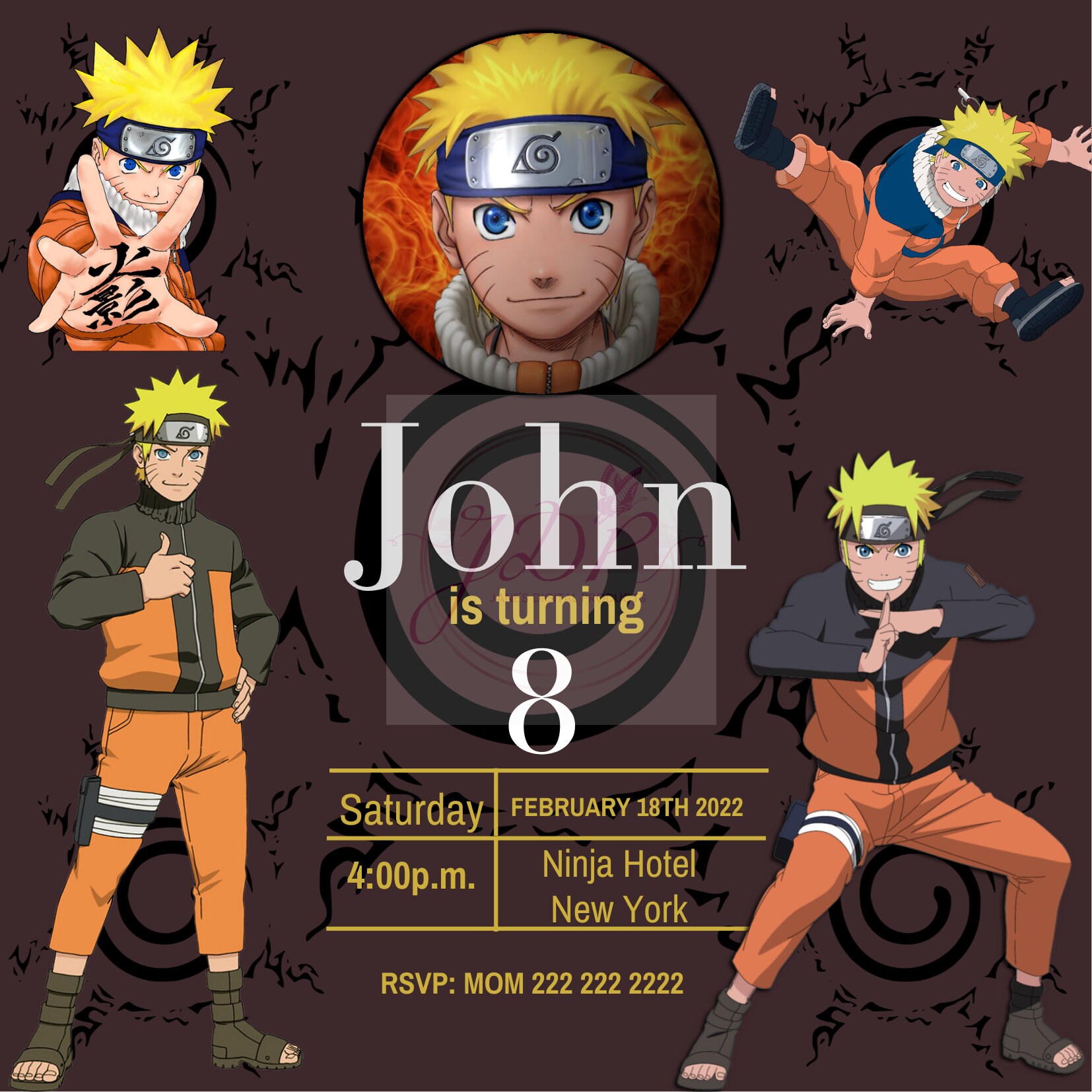 Ninja Birthday Invitation Etsy