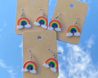 Rainbow Dangling Earrings