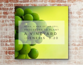 Bible Verse Word Art Canvas Print