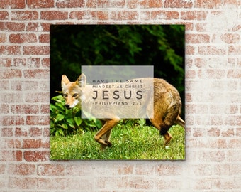 Bible Verse Word Art Canvas Print