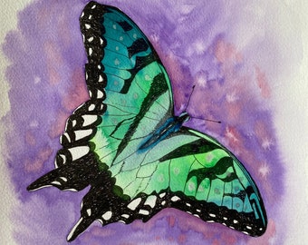 Watercolour butterfly painting original